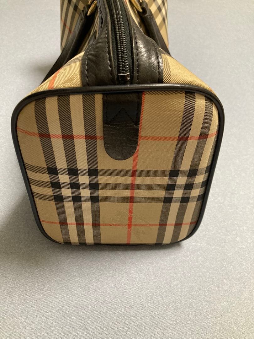 【BURBERRY バーバリー ボストンバッグ】　ノバチェック　ミニボストン