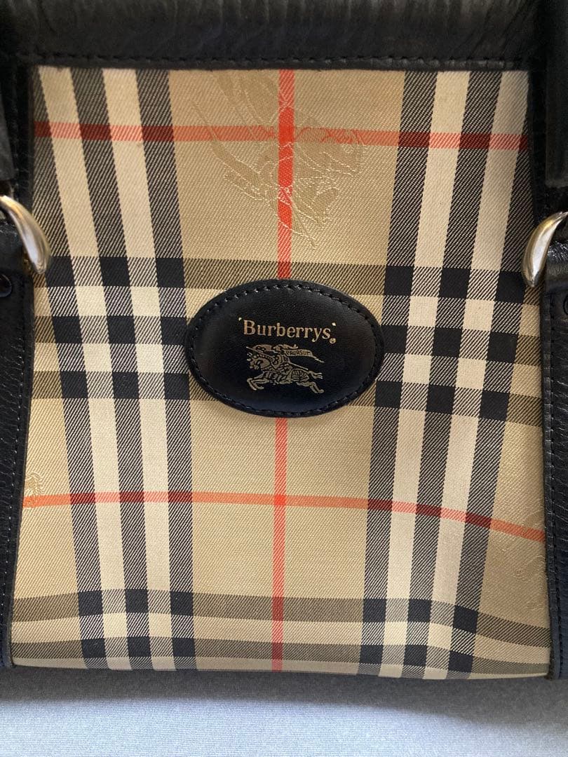 【BURBERRY バーバリー ボストンバッグ】　ノバチェック　ミニボストン