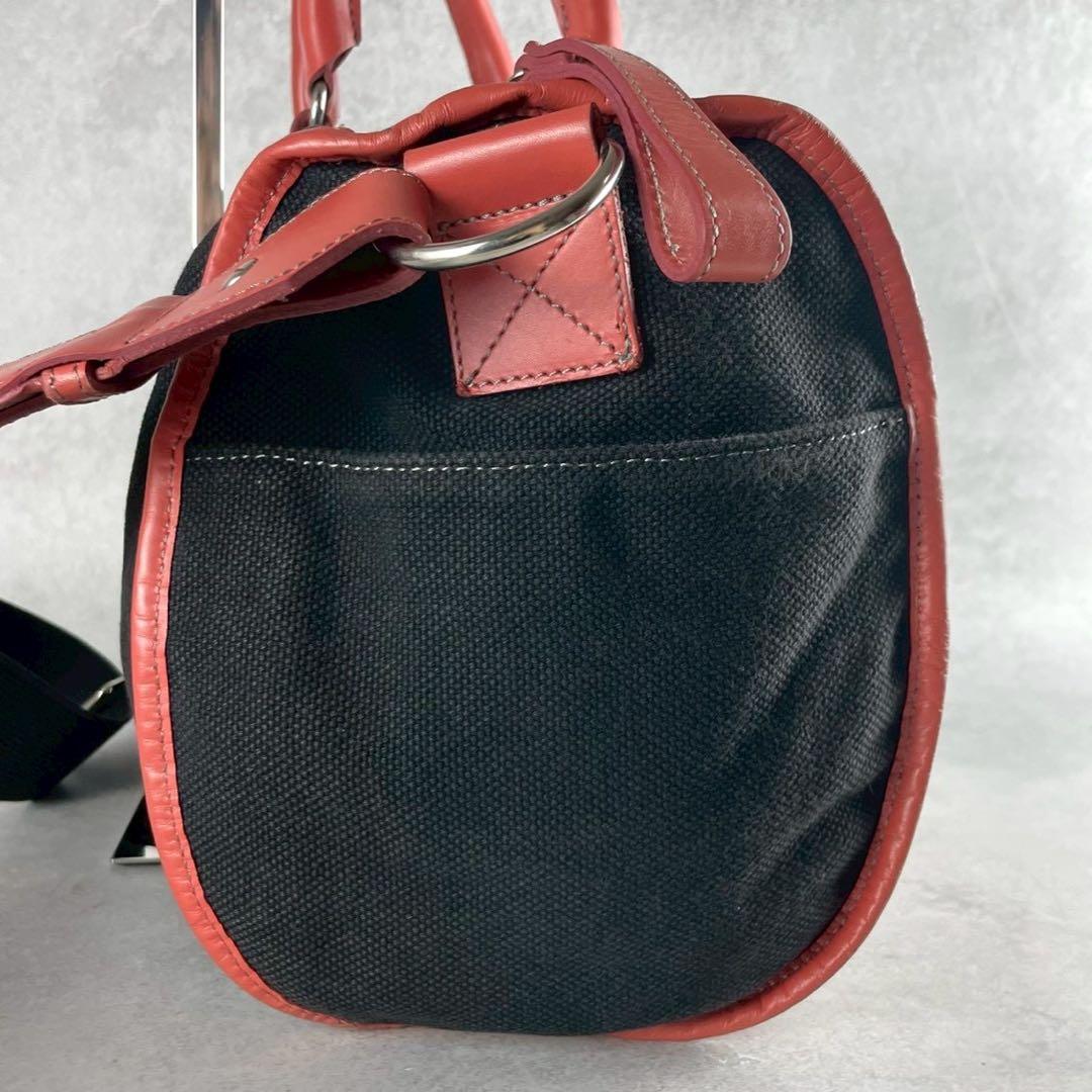 バッグ Vivienne Westwood Logo Boston Bag Canvas