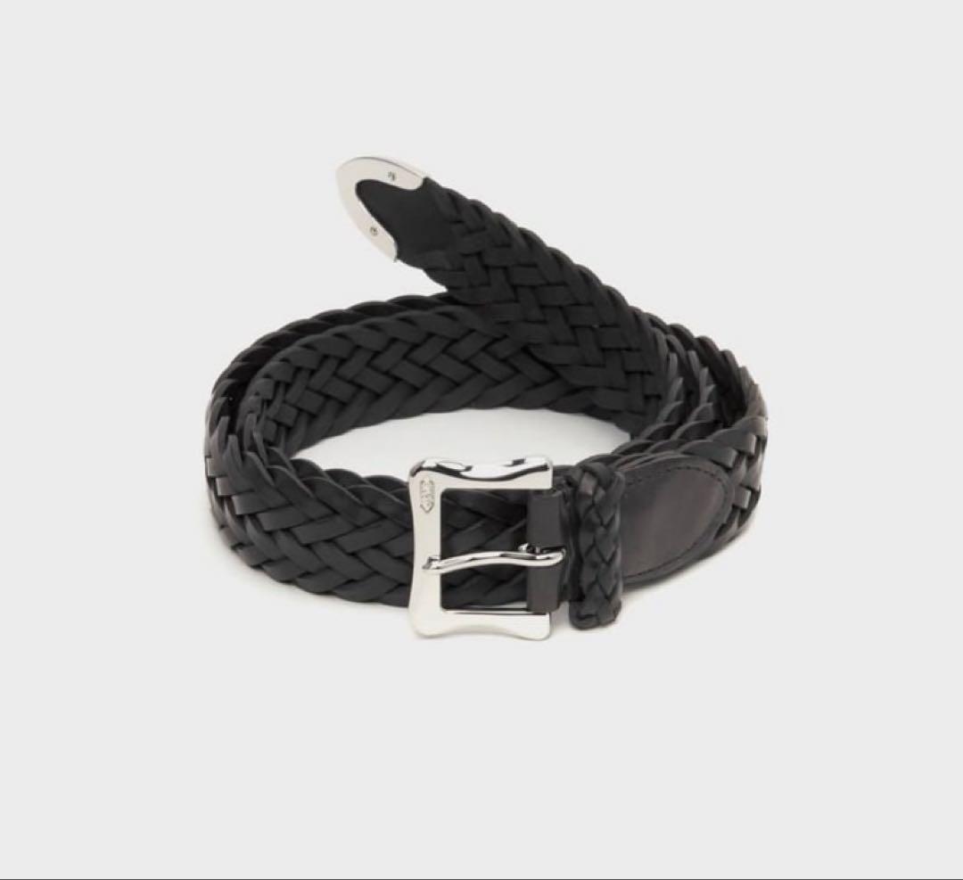 J&M DAVIDSON 編み込み ブラックベルト