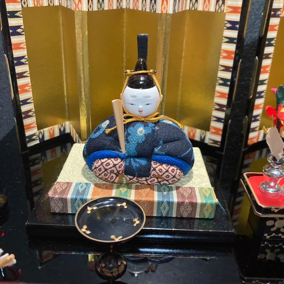 雛人形　木目込み豆雛　桐箱付き