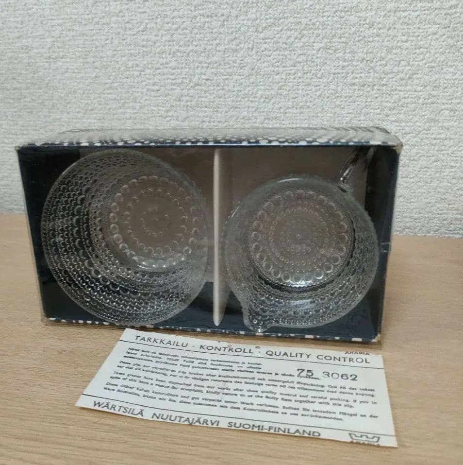 ヌータヤルヴィ　カステヘルミ　クリーマー　シュガーボウル　箱あり　ビンテージ