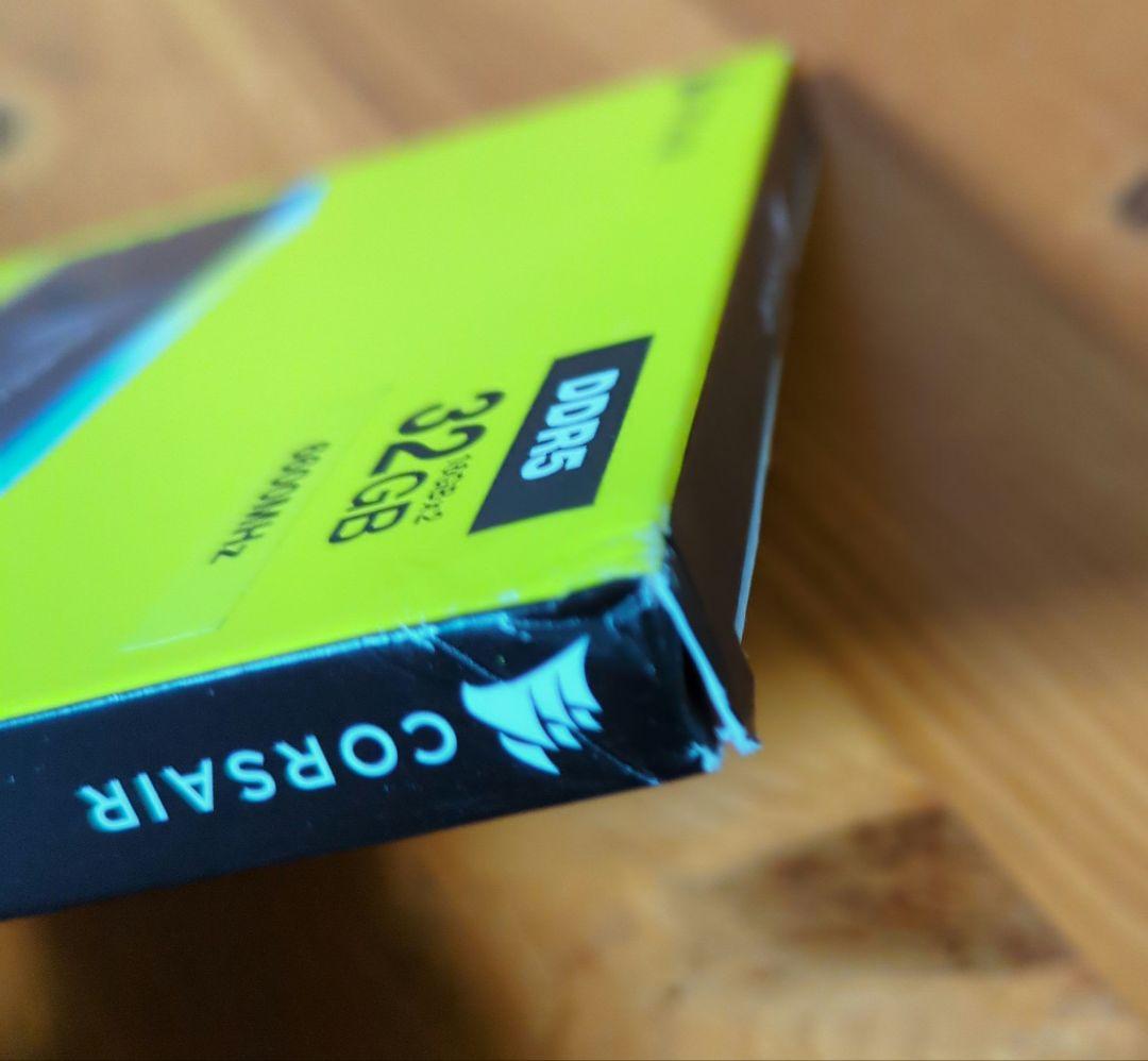 箱潰 CORSAIR DDR5-6600MHz 32GB デスクトップ用メモリ