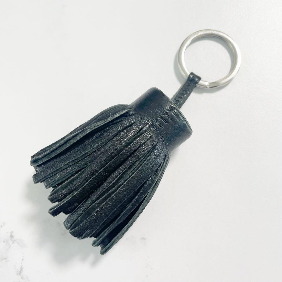 HERMES エルメス カルメン チャーム　キーホルダー　キーリング　ブラック