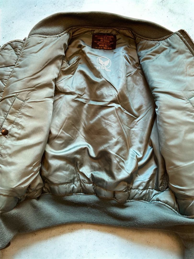 MA-1 フライトジャケット USA製 U.S.AIR FORCE グリーン M