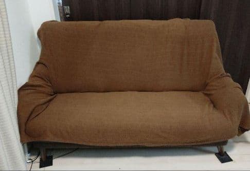 直接受け渡し可能 ニトリハイバックコウテイソファーオットマン付き