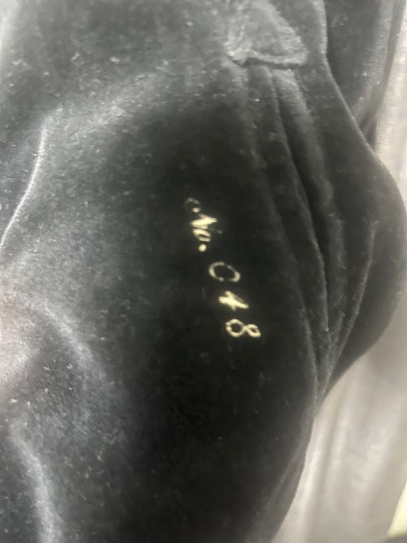 黒　スカジャン　ベロア　刺繍　CROWS by B.S.C