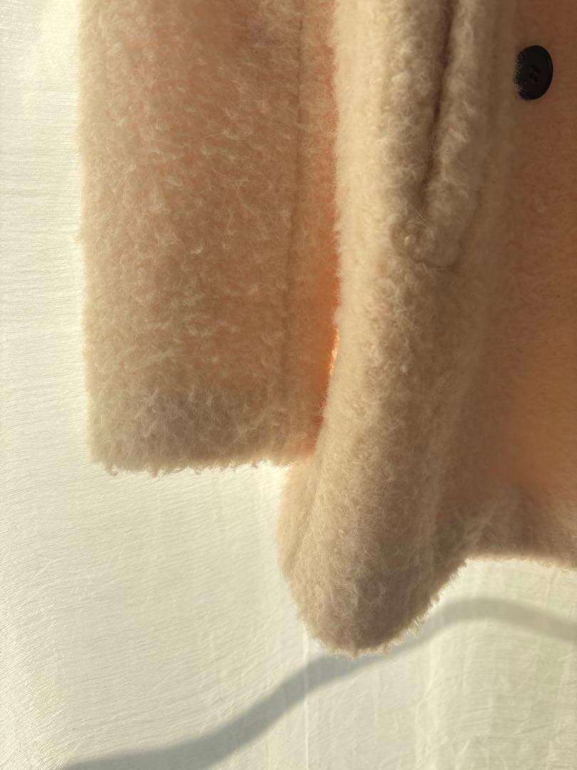 Sサイズ／ZARA／ブークレダブルブレストミディ丈コート