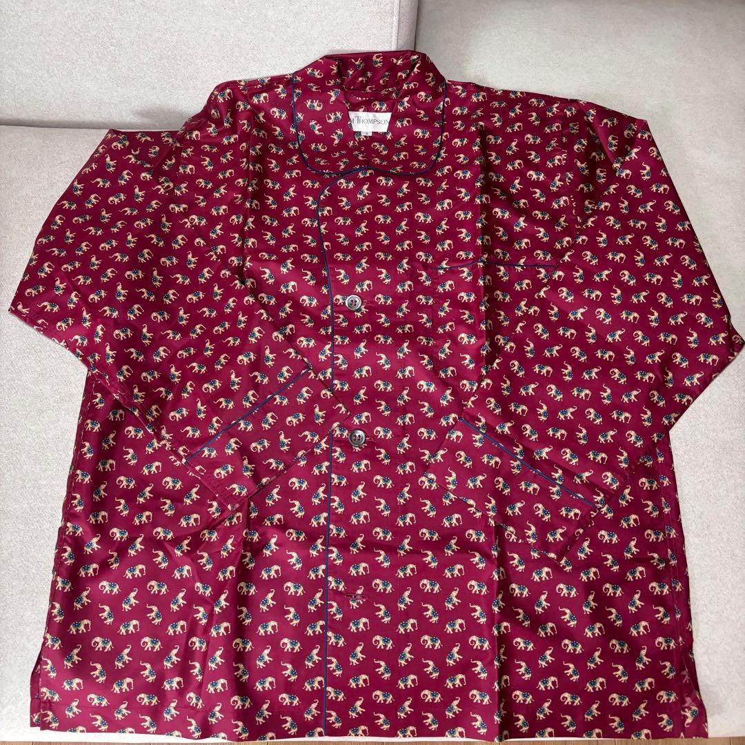 【新品】JIM THOMPSON ジムトンプソン　パジャマ　シルク100% 象