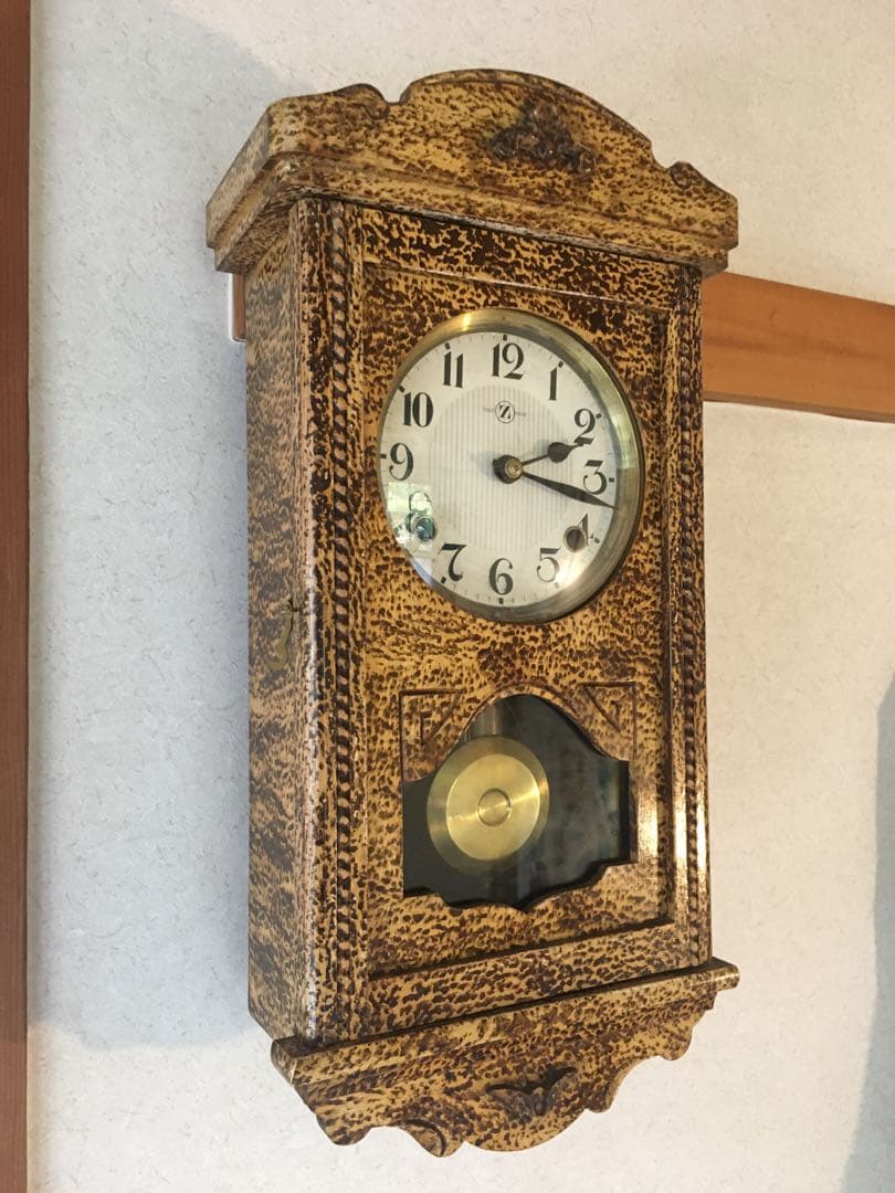 横浜エムズイ商会 ゼンマイ振り子時計 超美品！