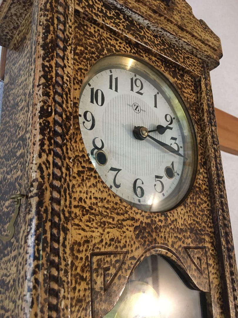 横浜エムズイ商会 ゼンマイ振り子時計 超美品！