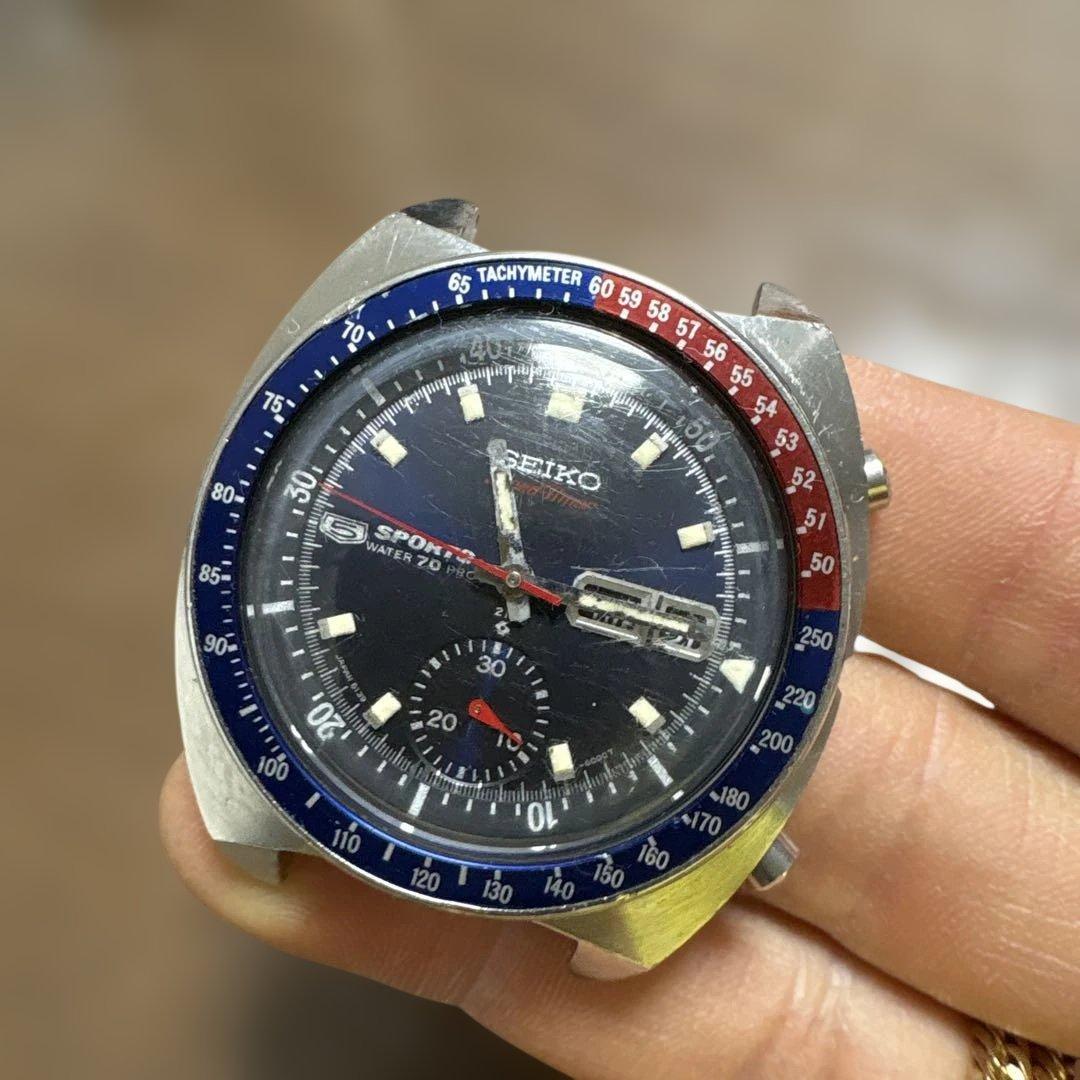 T*I様 SEIKO スポーツ70 自動巻き時計 タキメーター付き