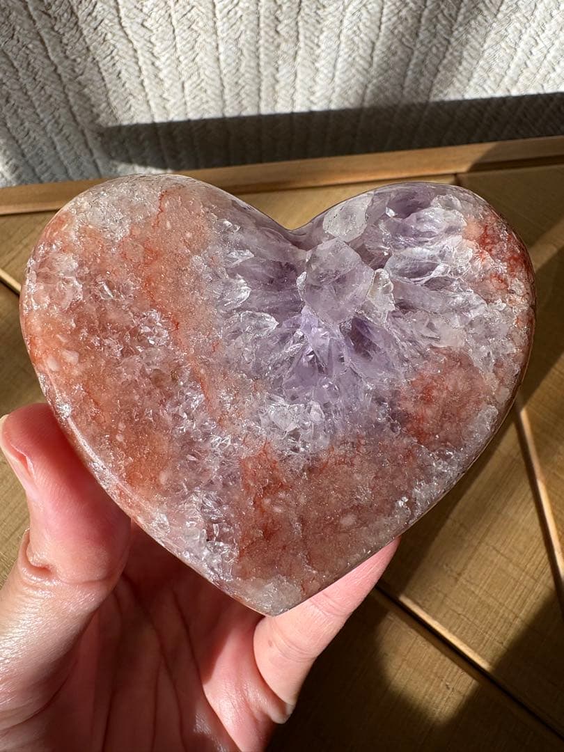 ピンクアメジスト　ハート