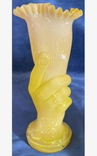 花瓶　フラワーベース　ハンド　アンティーク　オブジェ　レトロ　花器　インテリア