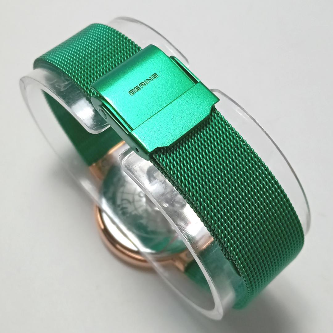 berw24 ベーリング腕時計 クラシック14531-868 ゴールド×グリーン