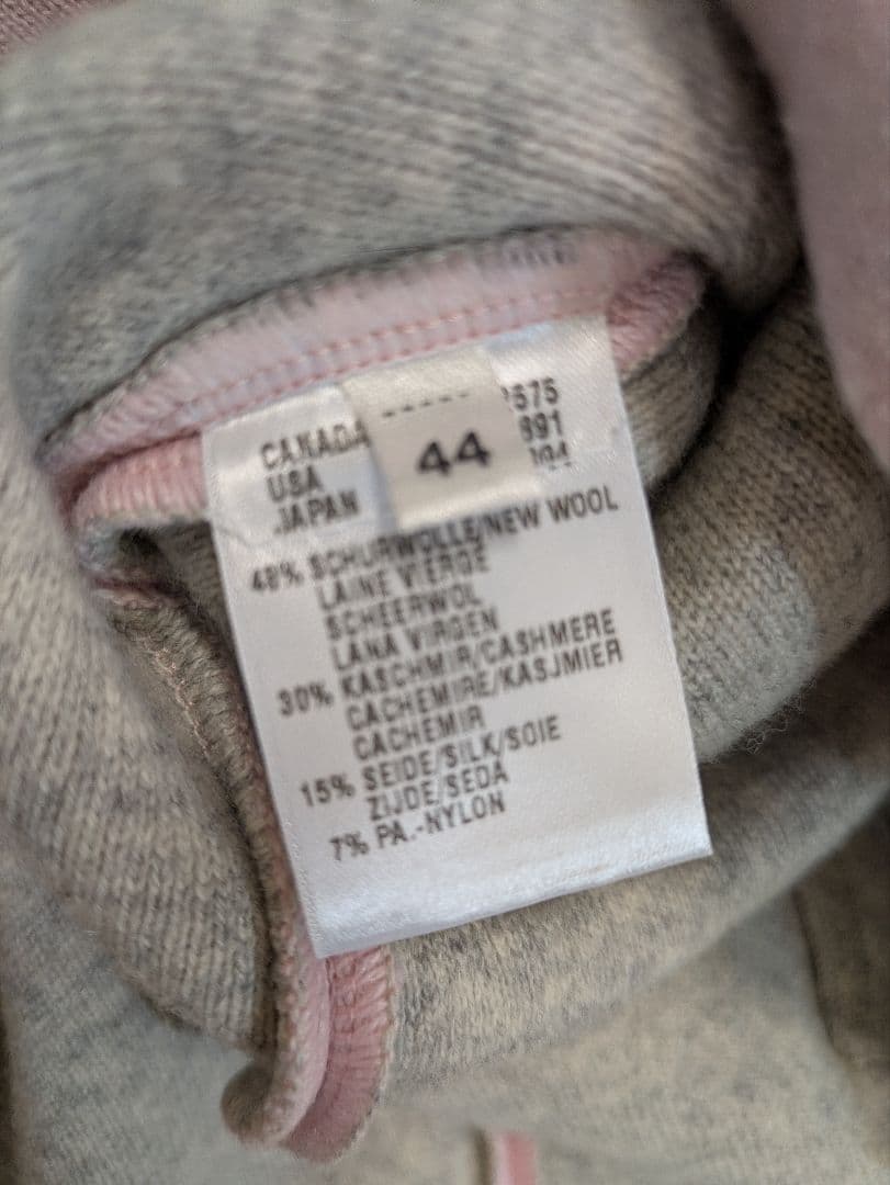 美品 1回着用　ESCADA ウール シルク　カシミヤ セーター　サイズ44