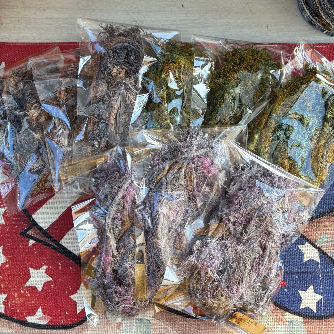 もしゃもしゃフリンジ　さゆり染め