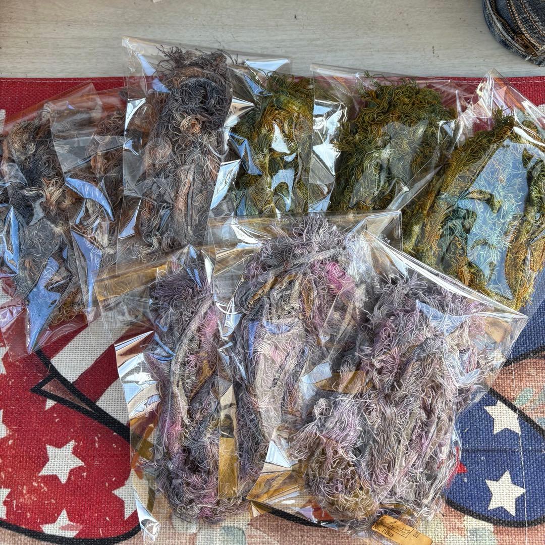 もしゃもしゃフリンジ　さゆり染め