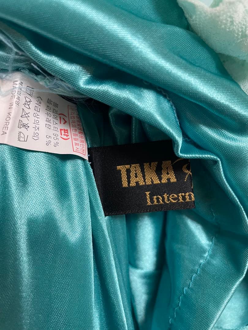 TAKA International 社交ダンスドレス 水色 ミントグリーン
