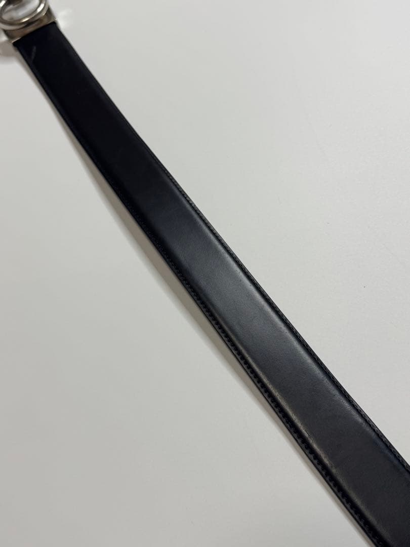 【イタリア製】サルバトーレフェラガモ　ガンチーニ　ブラック　レザーベルト