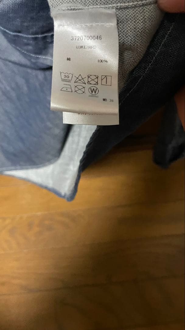 極美品フランクアンドアイリーン Lukeデニムシャツ