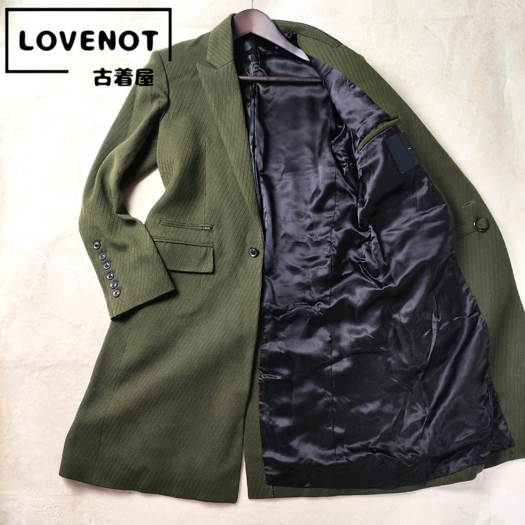 美品　kirov　DOUBLE BELTS CHESTER COAT　緑　1　S