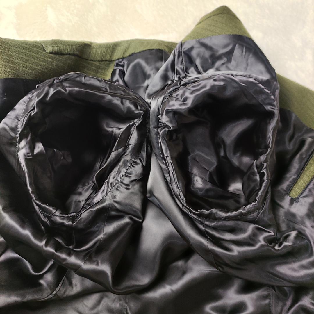 美品　kirov　DOUBLE BELTS CHESTER COAT　緑　1　S