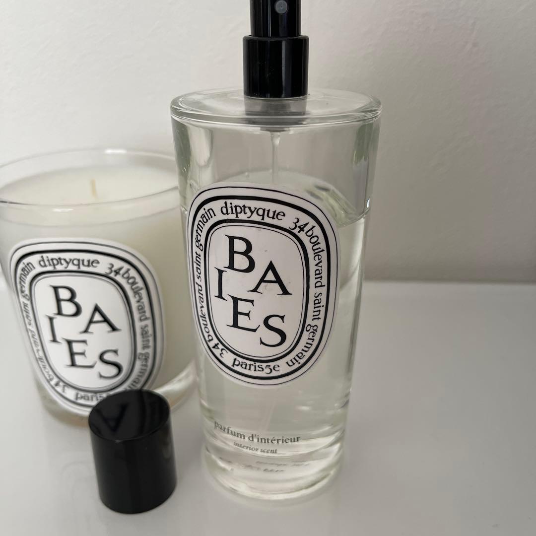 diptyque BAIES アロマキャンドル 190g ルームスプレーセット