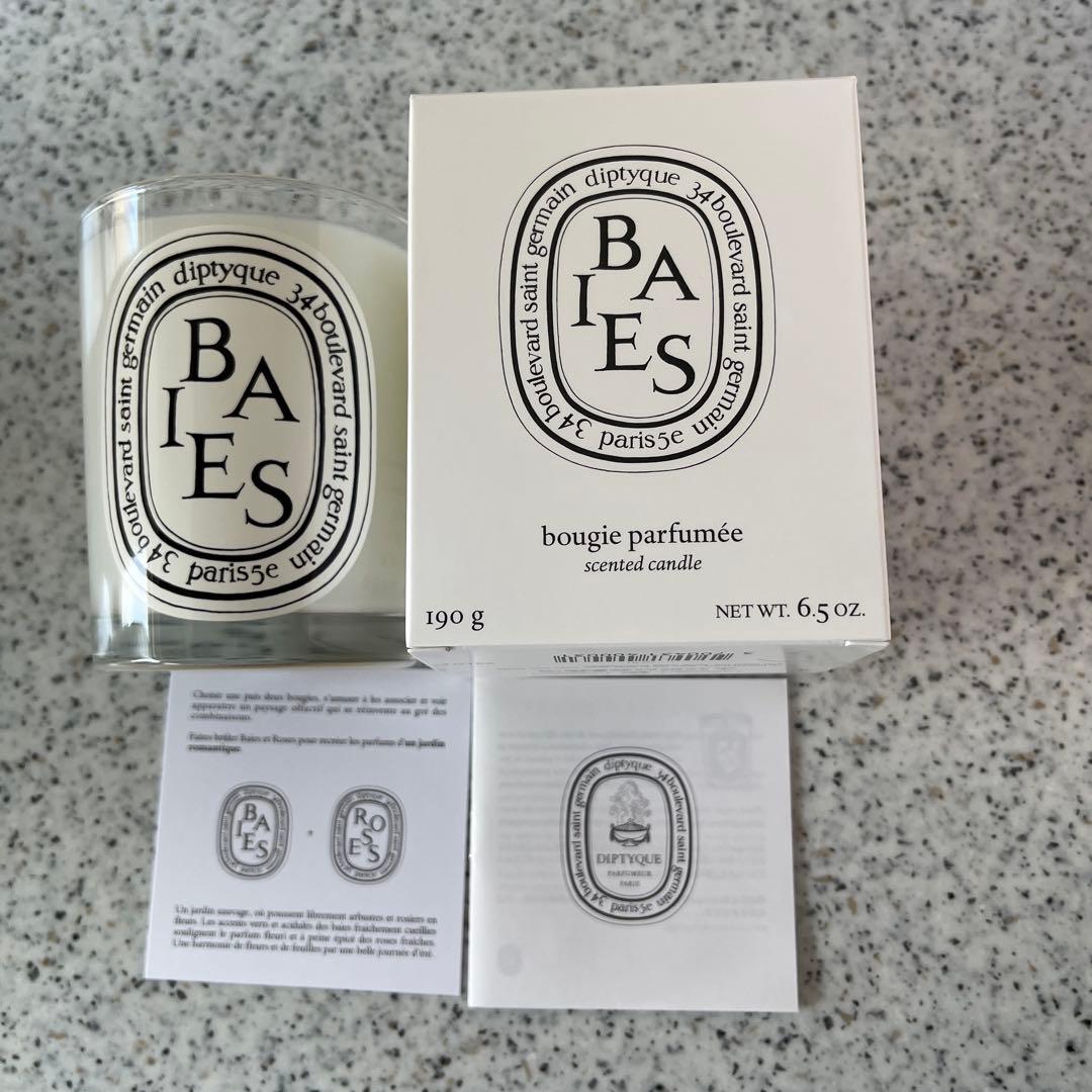 diptyque BAIES アロマキャンドル 190g ルームスプレーセット
