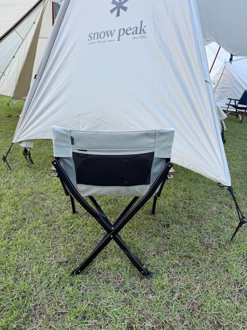 スノーピーク ローチェア ショート LV-093IV アイボリー 収納袋付き