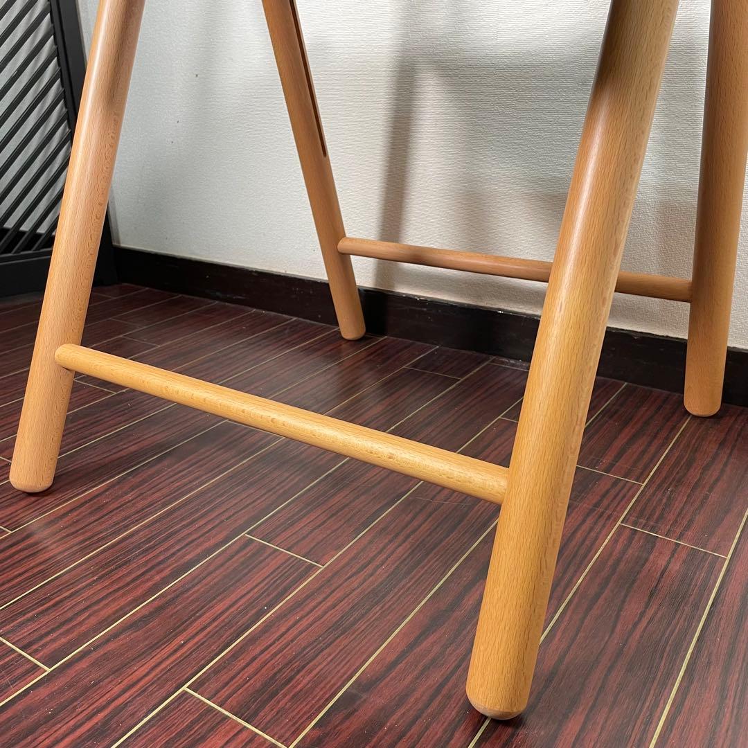 座面張替え済♪ 廃盤人気商品 無印 フォールディングチェア 折り畳みチェア 北欧