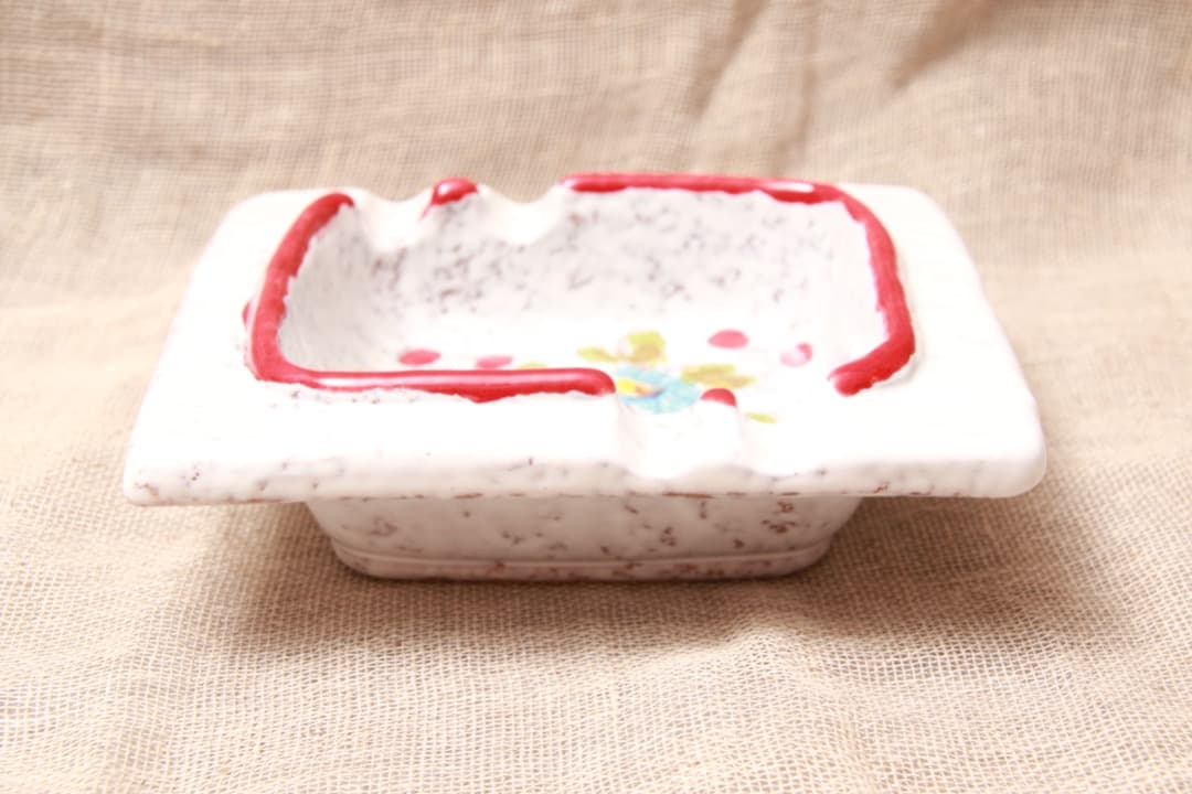 レトロ/イタリア/灰皿/花柄/サルデリ/ITALY/小物入れ/ヴィンテージ