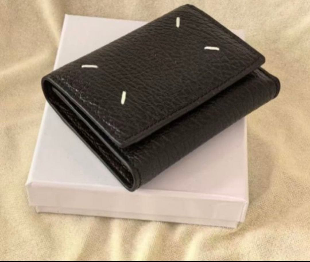 Maison Margiela 三つ折り財布 黒ブラック