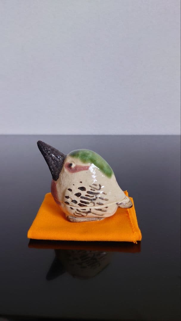 茶道具　香合　織部　大嶋久興