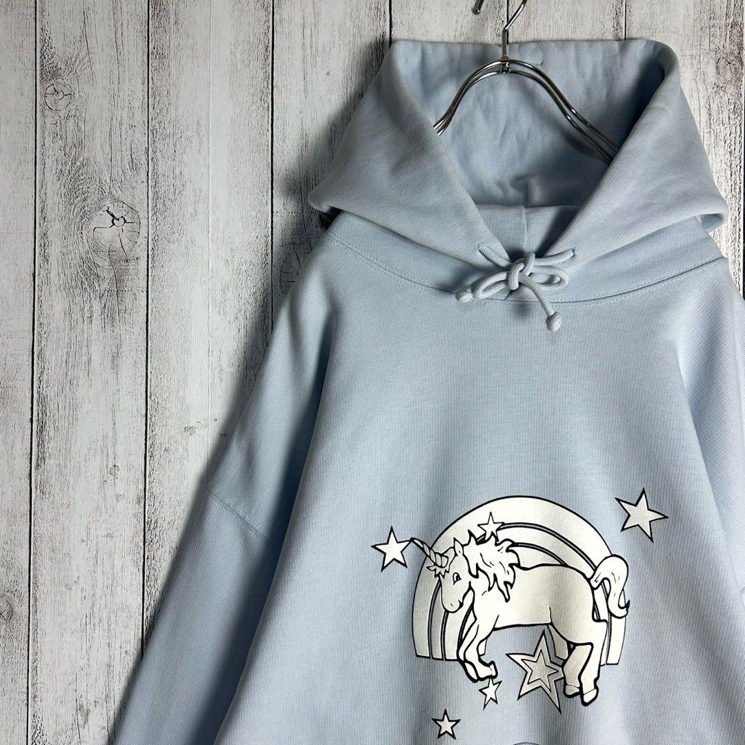 6017【即完売デザイン】ヴェトモン‪☆ユニコーンプリント入りパーカー 18SS