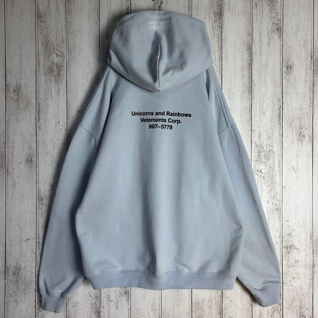 6017【即完売デザイン】ヴェトモン‪☆ユニコーンプリント入りパーカー 18SS