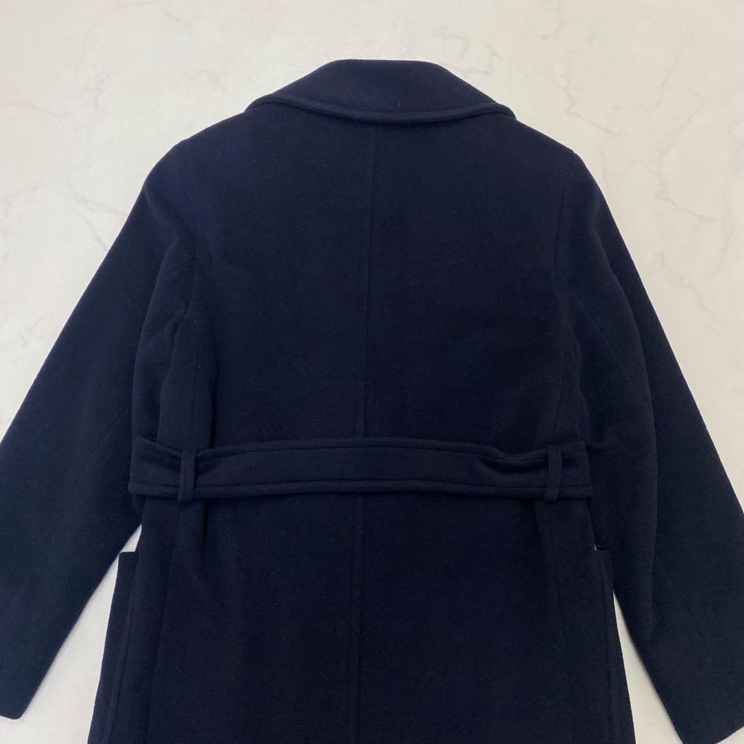 良品★MAX&Co ベルテッドコート ロングコート ヴァージンウール 40