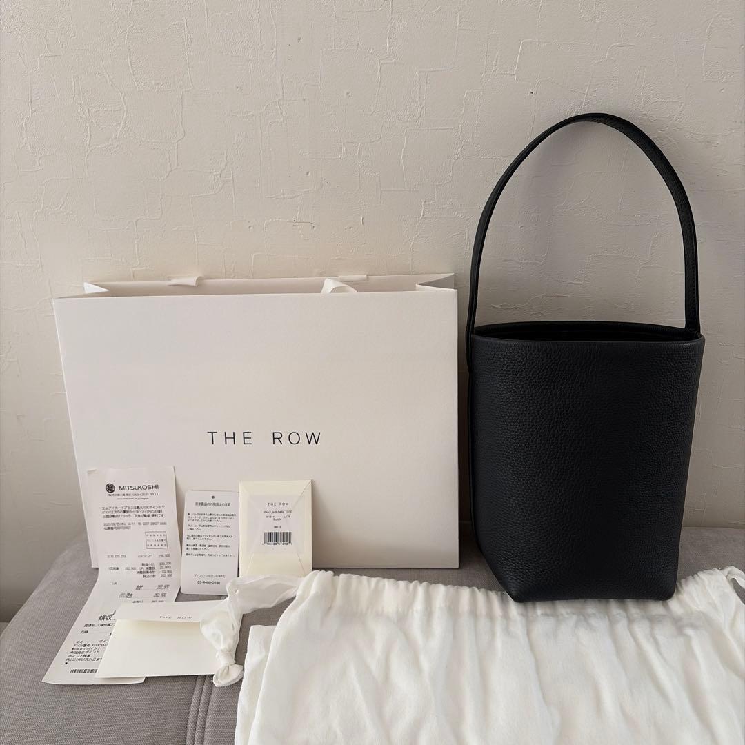 THE ROW ザロウ パークトート スモール 新刻印 型押しロゴ ブラック