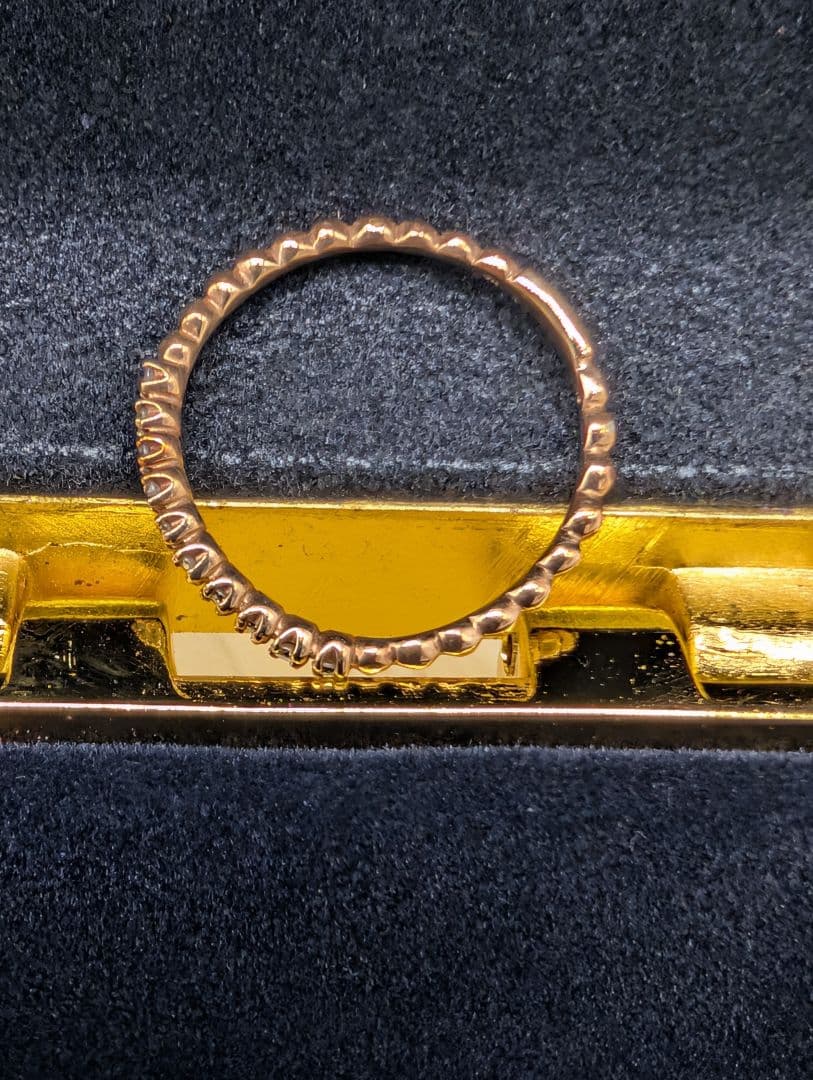 美品●ローズゴールド エタニティリング　10k 金属ケース付き
