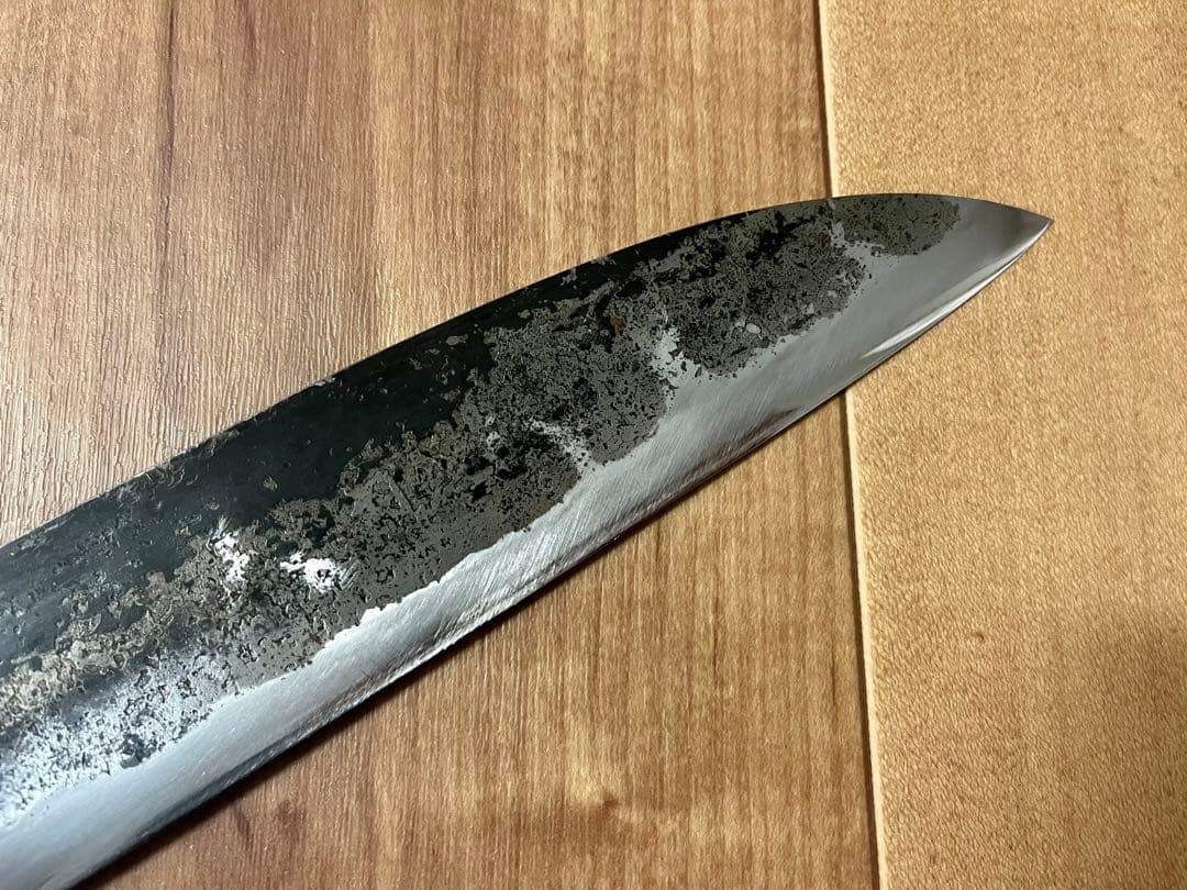 武田刃物　AS 新見　松水　牛刀　尺　300mm 包丁　青紙スーパー　備中　刃物