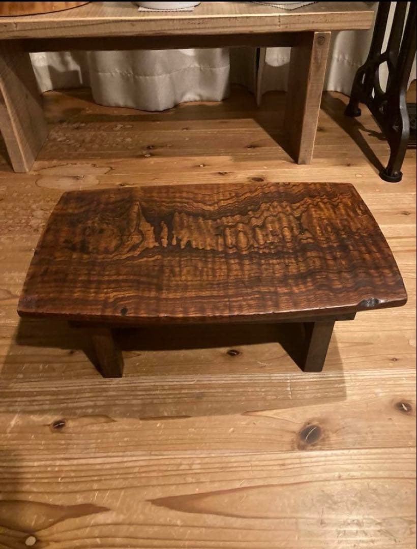昭和レトロ　折畳ちゃぶ台　一枚天板　座卓　②