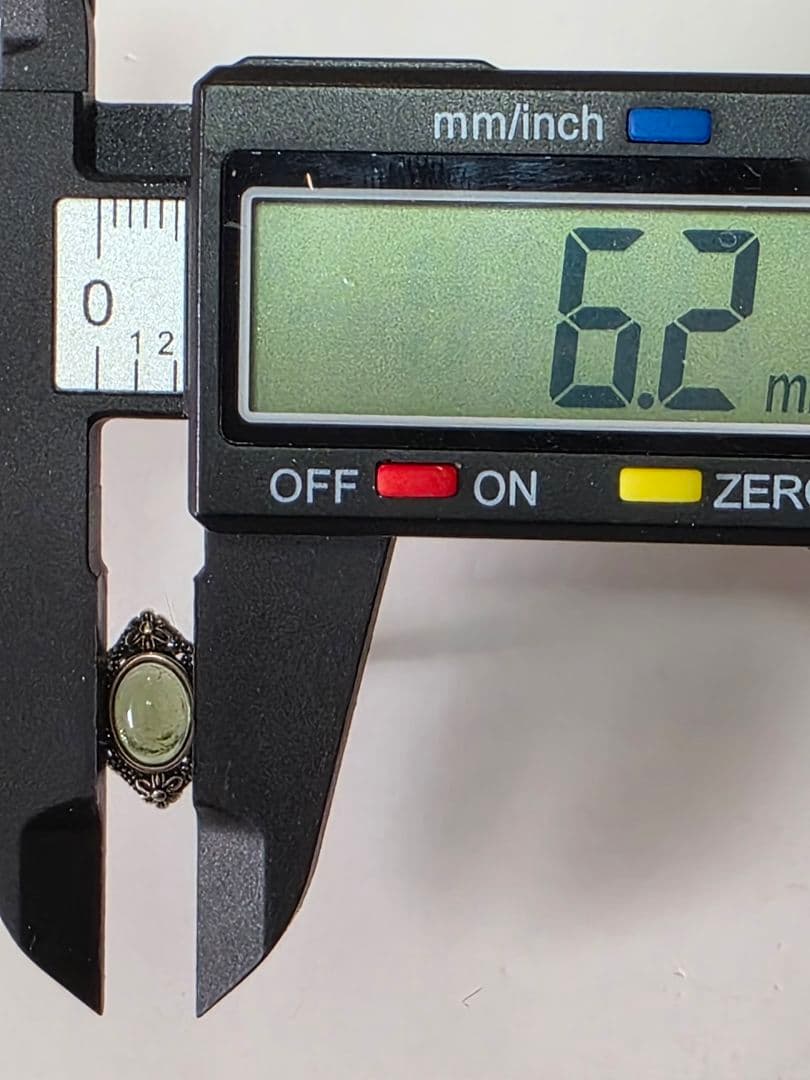 モルダバイト　リング　Silver925　フリーサイズ