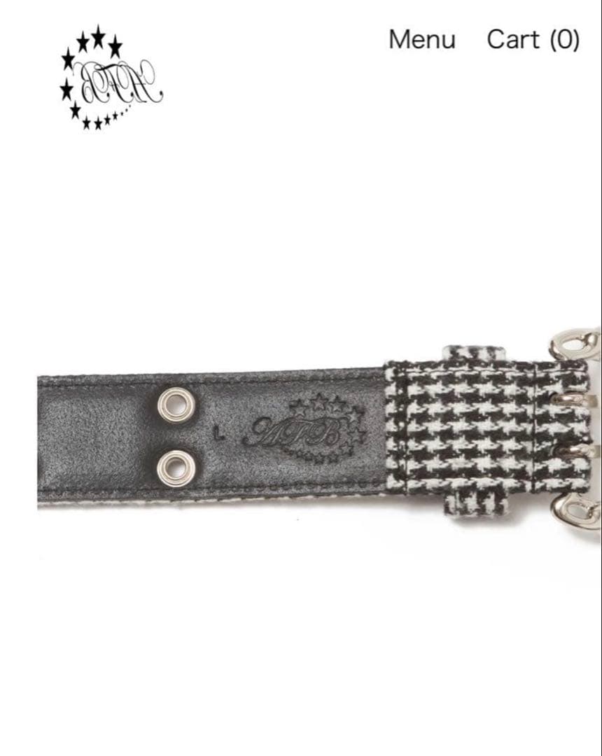 小物 AFB FLANNEL CHECK BELT