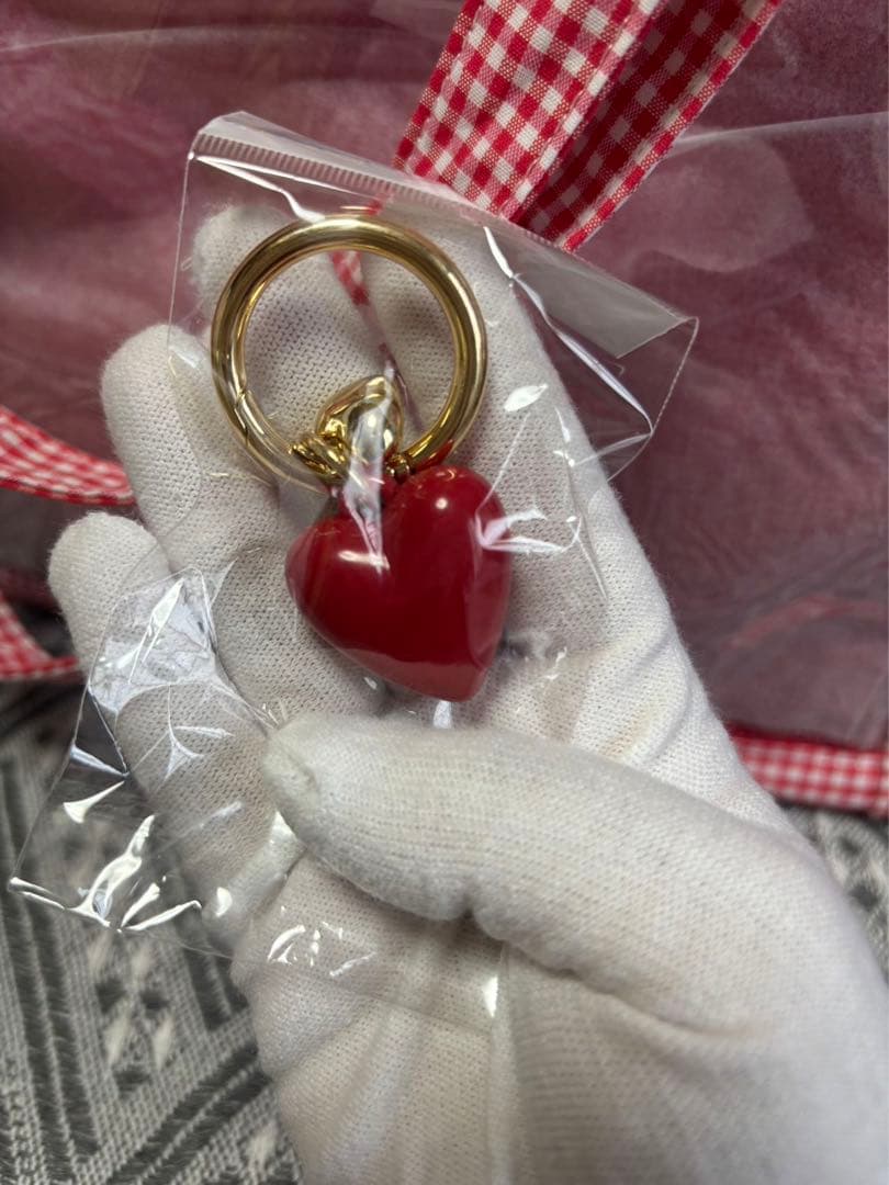 「wego」 チェックレースアップ　痛バッグs レッド