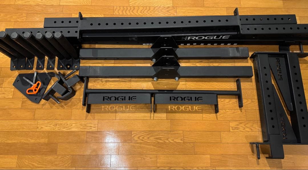 ROGUE ラックセット AB-2ベンチ BULLプレート175kg シャフト