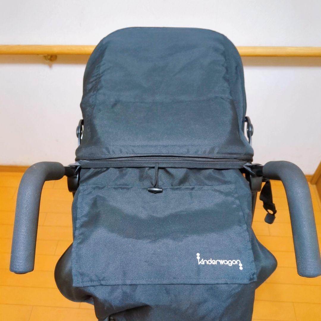 ✨良品✨キンダーワゴン DUOシティHOP 2人乗りベビーカー レインカバー付き