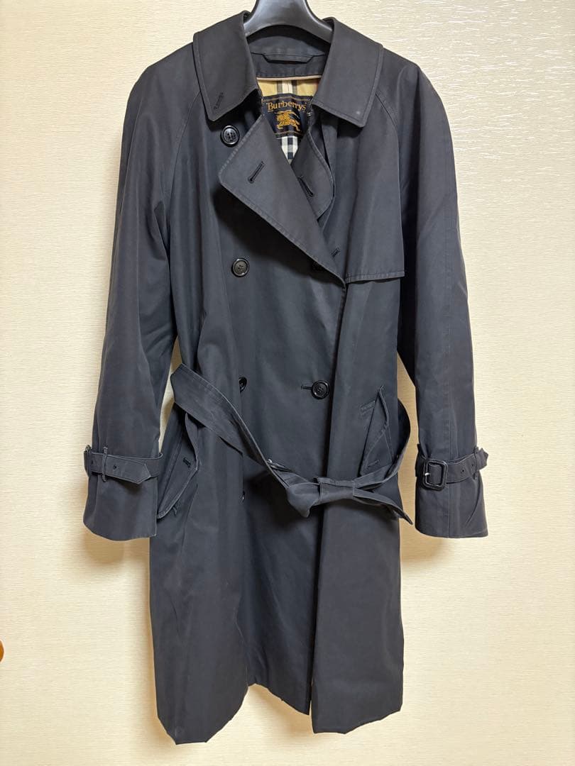 Burberrys ブラック トレンチコート　ノバチェック 9AR