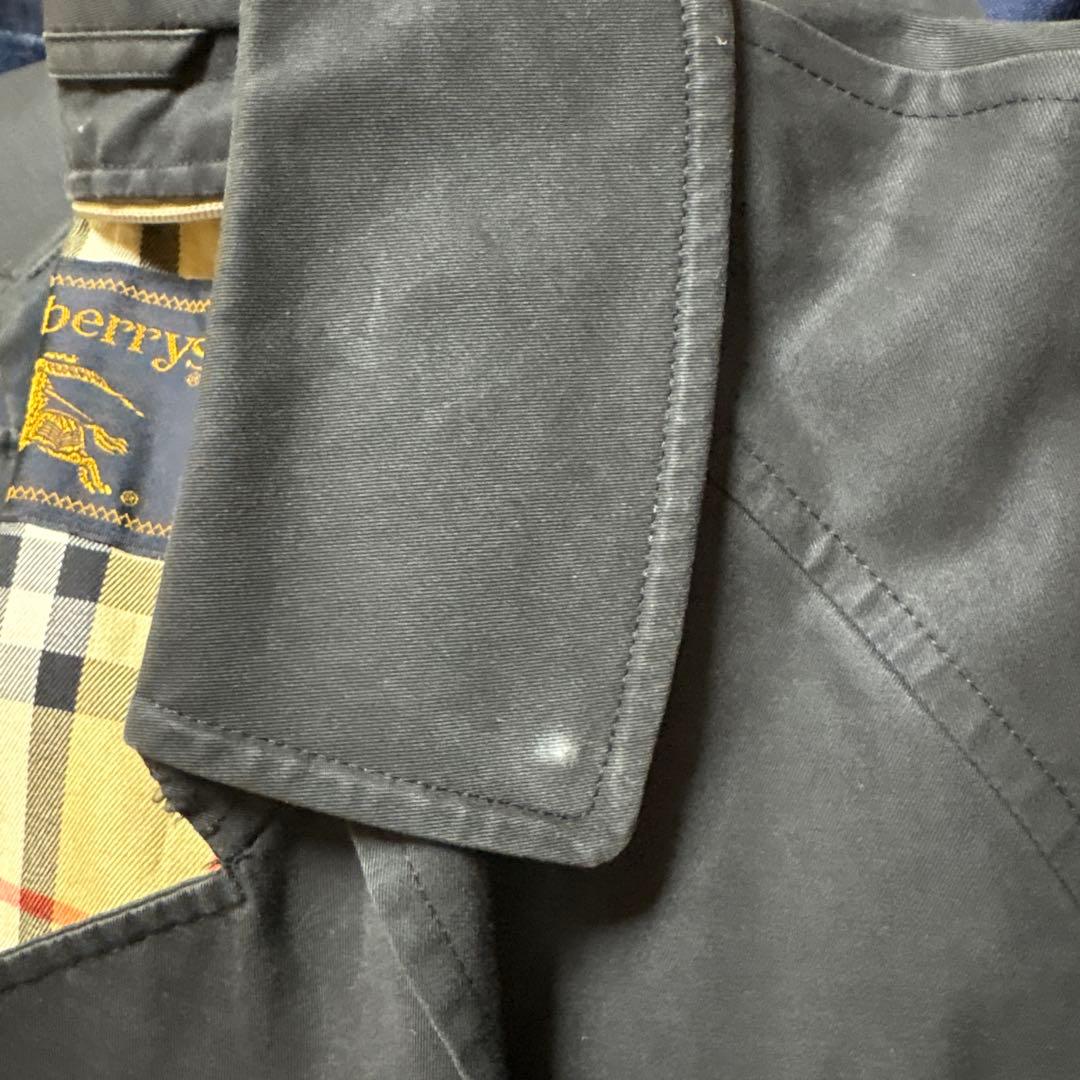 Burberrys ブラック トレンチコート　ノバチェック 9AR