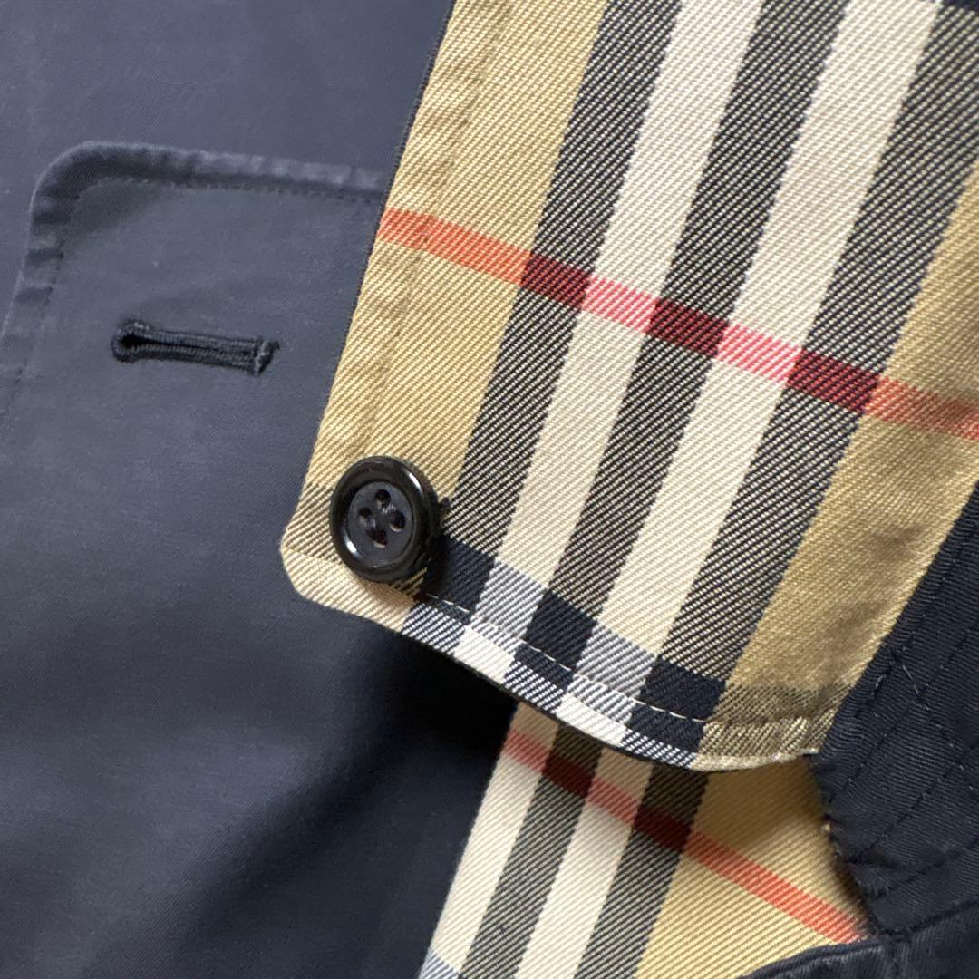 Burberrys ブラック トレンチコート　ノバチェック 9AR