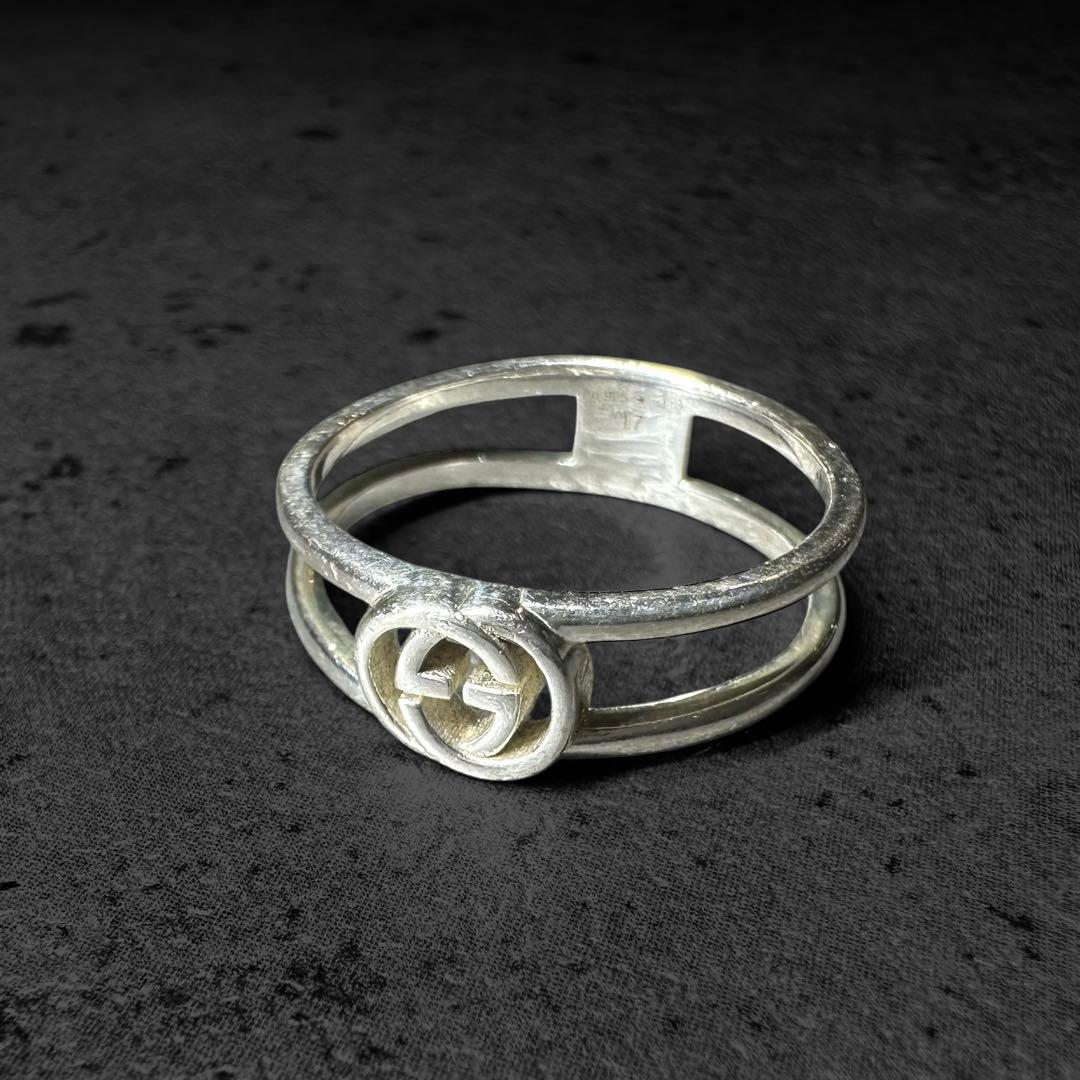 アクセサリー GUCCI Interlocking G Silver Ring